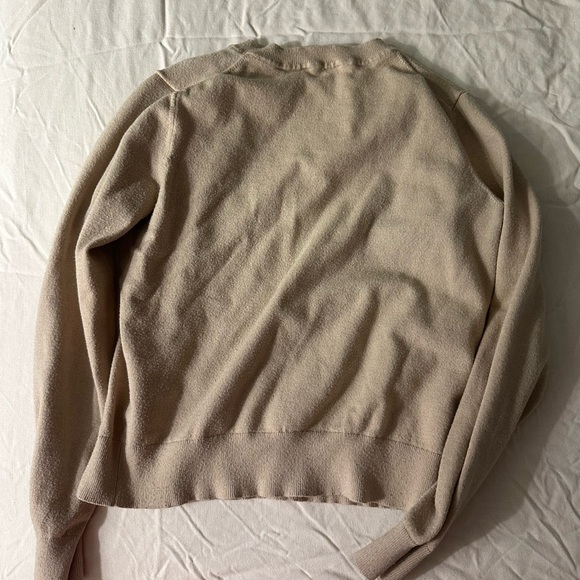 Ann Taylor Beige Button-Accent Sweater - Picture 4 of 4